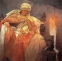 Женщина с горящей свечой, 1933